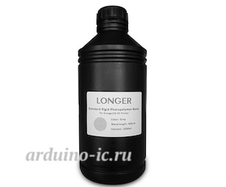 Смола для 3D печати LCD 1000ml (серый цвет)